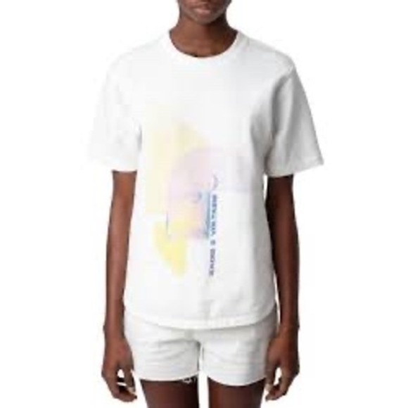 Zadig & Voltaire Graphic Tee San Francisco Print Short Sleeve Top‎ - Picture 1 of 6